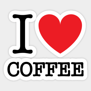 I HEART COFFEE Sticker